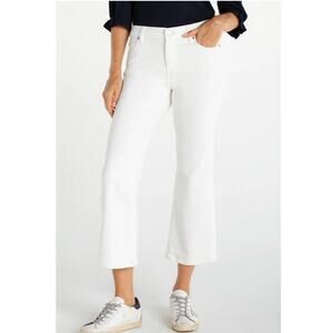 Liverpool Los Angeles Hannah Mid-Rise Cropped Jeans | Sz 8 / 29 White NEW